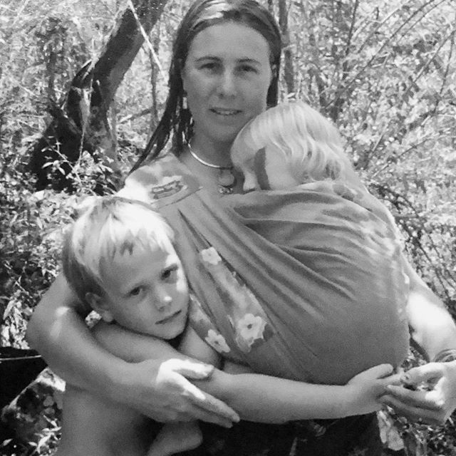 I was going back through the photos tonight with my almost 20 year old (he’s the Baba Slings baby!) and found this old photo. My son Sai at my side and with my daughter Sharmila in the Baba Sling! 
Beautiful memories....